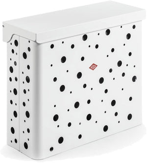 Wesco wasmand duo 2 met inzet | 64 liter | duo wasbox (2x32 liter) | metaal - mat wit | waskorf
