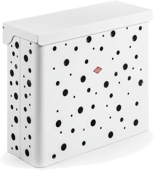 Wesco wasmand duo 2 met inzet | 64 liter | duo wasbox (2x32 liter) | metaal - mat wit | waskorf