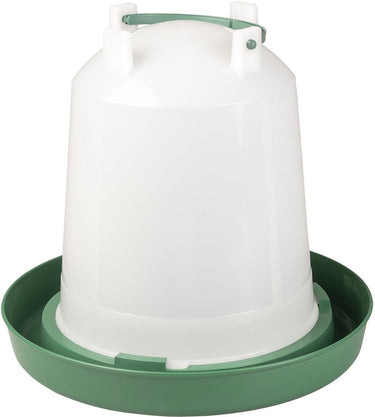 Duvo plus dinner time drinkklok schroef met handvat eco voor pluimvee 10l transparant groen