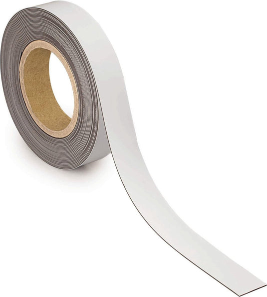 Maul magneetband - wit - metaal - beschrijfbaar - 1 stuk - 10 m x 30 mm x 1 mm