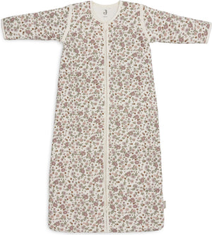 Jollein baby slaapzak winter met afritsbare mouw 110cm retro flowers - winterslaapzak