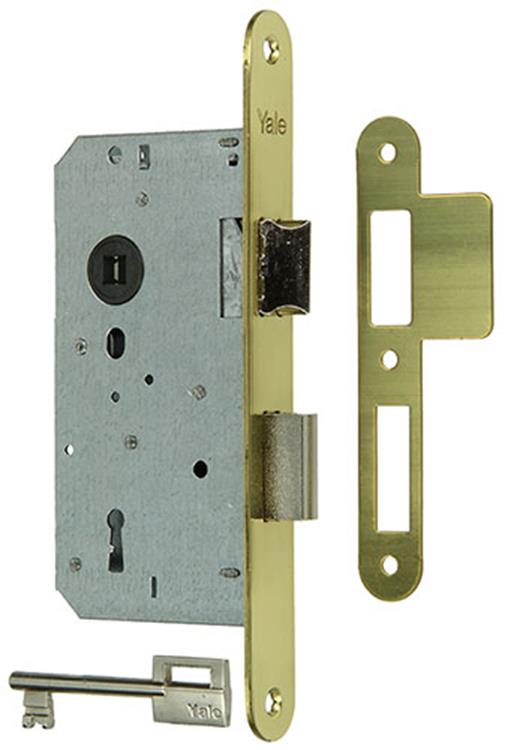 Yale 1019041 - 1dubb.insteekslot mess.l r a1356 50mm | 3 stuks