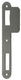 Yale 1019071 - 1 vlakke sluitplaat inox ser90 r l | 3 stuks