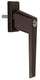Yale 1019093 - 1 raamkruk met cilinderslot, bruin | 5 stuks