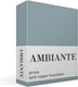 Ambiante jersey split-topper hoeslaken - lits-jumeaux - blue