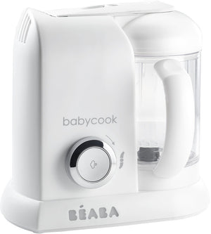 Béaba babycook solo® - foodprocessor - 4-in-1 stoomkoker blender - babyvoeding bereider - 1100 ml kom - wit zilver