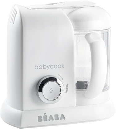 Béaba babycook solo® - foodprocessor - 4-in-1 stoomkoker blender - babyvoeding bereider - 1100 ml kom - wit zilver