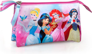 Jim jam etui disney princess pennenetui 3 vakken met ritsen