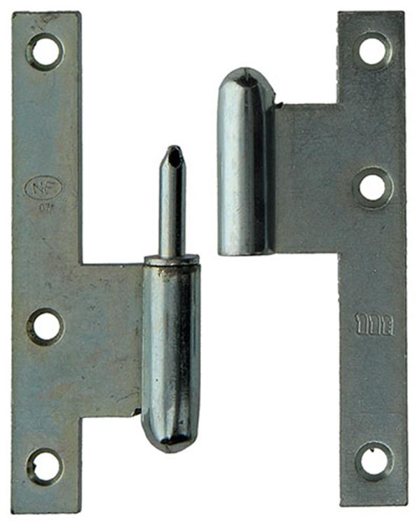 Afbeelding laden in galerijviewer, Yale 1019128 - 3 stalen paumellen bichromaat l 110x70mm | 5 stuks

