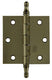 Yale 1019146 - 3 vaasknopscharnieren verbronsd 76x76mm | 2 stuks