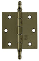Yale 1019146 - 3 vaasknopscharnieren verbronsd 76x76mm | 2 stuks