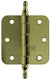 Yale 1019152 - 3 vaasknopscharnier vermess. afger.hoek 76x76mm | 2 stuks