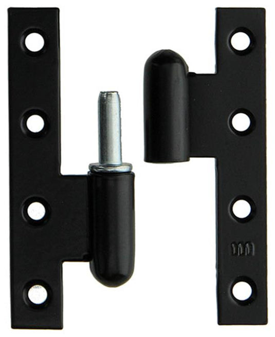 Yale 1019156 - 3 zware paumellen zwart geplast.links 110x70mm | 2 stuks