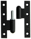 Yale 1019156 - 3 zware paumellen zwart geplast.links 110x70mm | 2 stuks