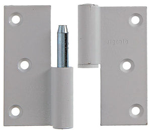 Yale 1019159 - 3 paumellen alu wit rechte hoek links 80x80mm | 5 stuks