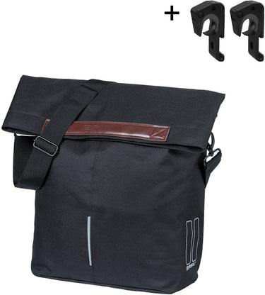 Basil City Shopper - fietsshopper zwart 14-16L