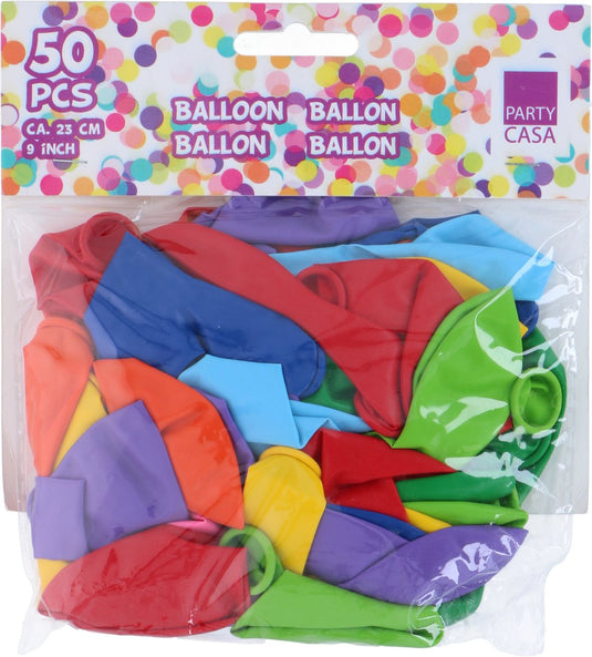 Smartvat gekleurde ballonnen - 50 stuks - 23 cm - latex