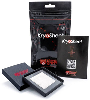 Thermal grizzly kryosheet kryosheet warmtegeleidend pad 0.2 mm (l x b) 38 mm x 38 mm