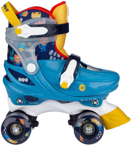 Nijdam rolschaatsen verstelbaar - exclusive space x - blauw - maat 29-32