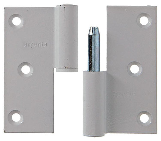 Yale 1019160 - 3 paumellen alu wit rechte hoek rechts 80x80mm | 5 stuks