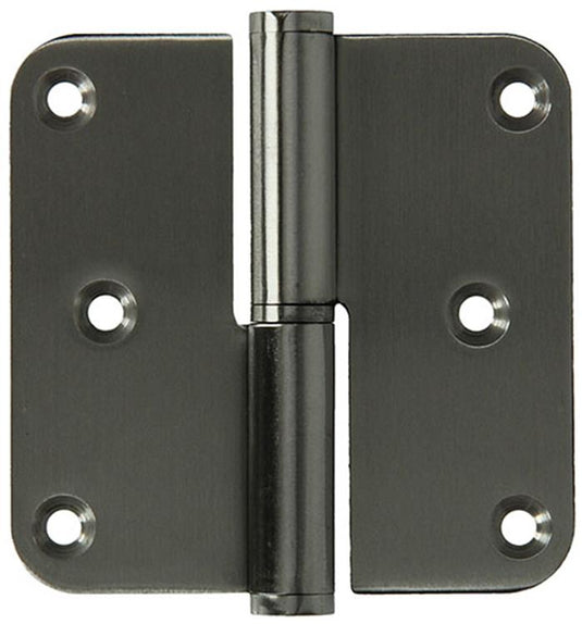 Yale 1019161 - 3 paumellen inox, afger.hoekenlinks 80x80mm | 5 stuks