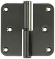 Yale 1019162 - 3 paumellen inox, afger.hoekenrechts 80x80mm | 5 stuks