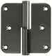 Yale 1019162 - 3 paumellen inox, afger.hoekenrechts 80x80mm | 5 stuks