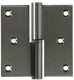Yale 1019168 - 1 roestvrij stalen paumel links met rechte hoek 80 x 82 | 2 stuks