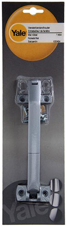 Yale 1019180 - airbaie kierstandhouder schuifraam mat grijs | 3 stuks