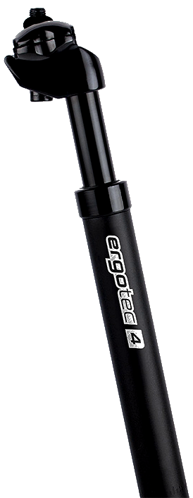 Ergotec zadelpen verend sp-4.0 ø27.2 350 mm - zwart