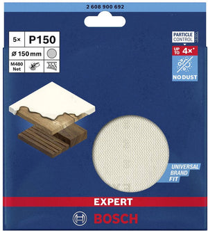 Bosch 5x expert m480 schuurnet voor excentrische schuurmachines 1...