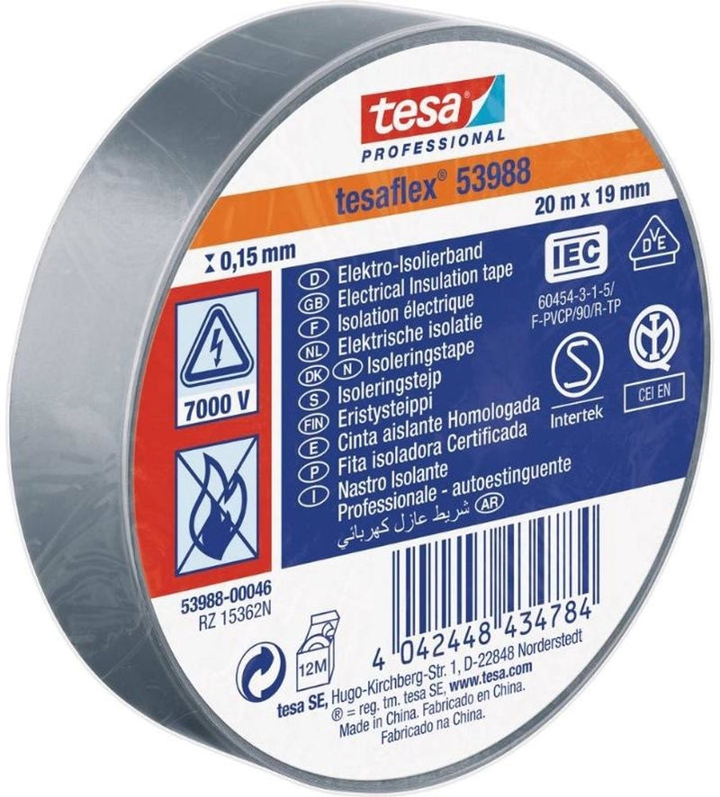 Afbeelding laden in galerijviewer, Tesa professional tesa isolatietape 19mm - 20 meter - grijs
