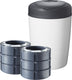 Tommee tippee simplee sangenic luieremmer starterset met 6 navulcassettes, voor gegarandeerde bescherming tegen vieze geurtjes en bacteriën*, 100% gerecycled frame