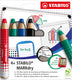 Stabilo whiteboard-marker markdry kleurenassort extra breed potloodpunt 5 stuks