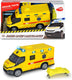 Dickie toys sos - ambulance iveco - belgische versie - 18 cm - licht geluid