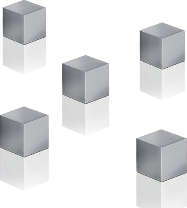 Sigel glasbord magneten - 11x11x11mm - c5 sterk - zilver - set 5 stuks - si-ba728