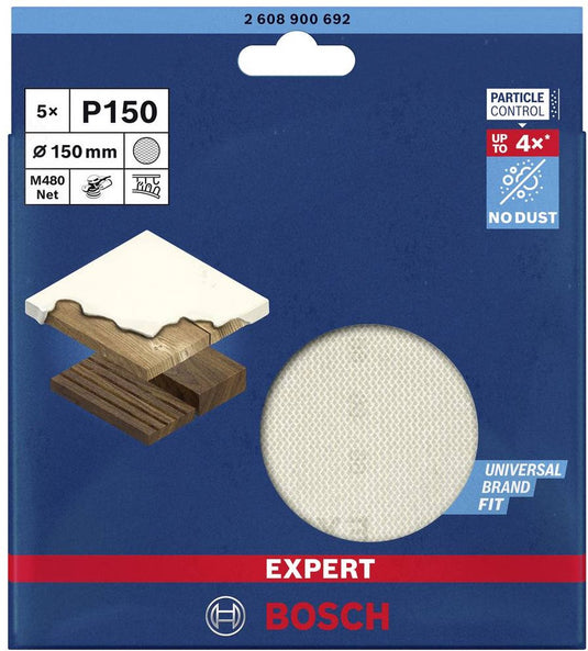Bosch 5x expert m480 schuurnet voor excentrische schuurmachines 1...