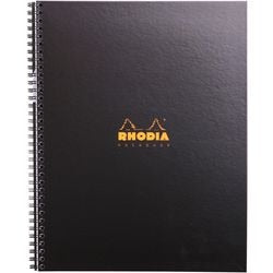 Notitieboek rhodia 191310c geperforeerd zwart