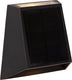 Lucide luton - wandlamp - zonne-energie - led dimbaar - 1x2w 2700k 3000k - ip54 - beweging dag nacht sensor - zwart