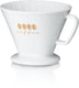 Kela koffiefilterhouder l, porselein, wit - | excelsa