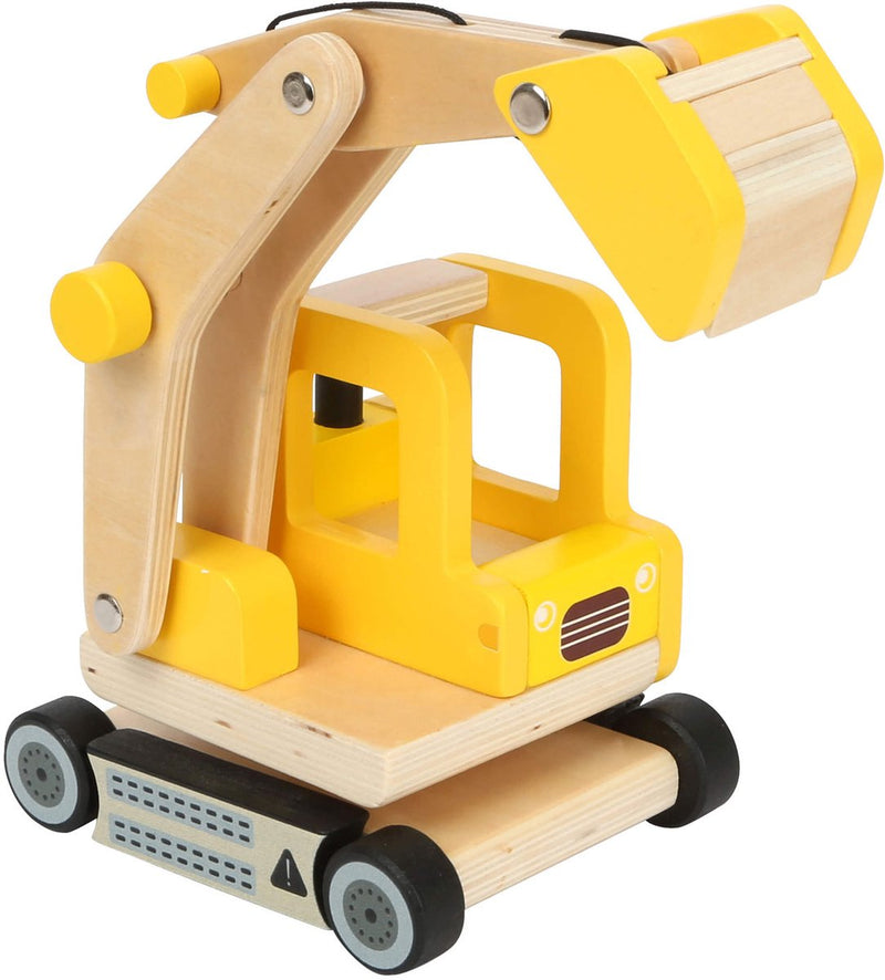 ギャラリービューアに画像をロードする, Small foot - houten graafmachine geel
