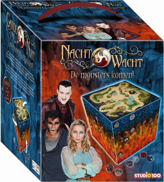 Nachtwacht bordspel - monsters komen - bord in de vorm van een kubus