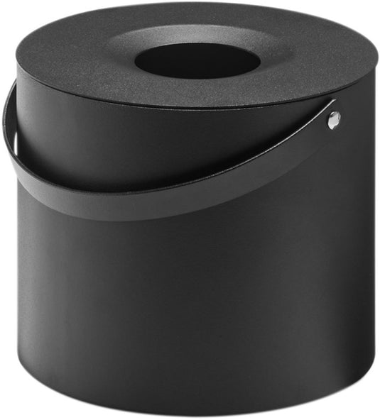 Yamazaki tissuebox rond met handvat - tower - zwart