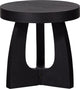 Woood tala bijzettafel - mdf fineer - zwart - 45x45x45
