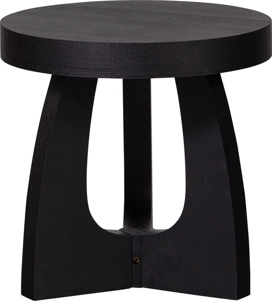 Woood tala bijzettafel - mdf fineer - zwart - 45x45x45