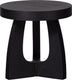 Woood tala bijzettafel - mdf fineer - zwart - 45x45x45