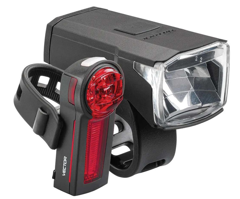 Load image into Gallery viewer, Trelock verlichtingsset ls 440 + ls 740 usb - zwart
