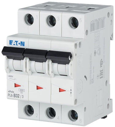 Eaton installatieautomaat 3p 32a - pl6-b32 3 - type b