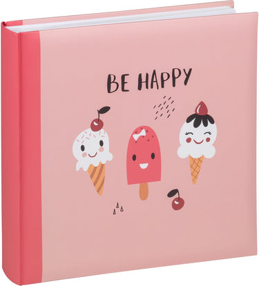 Walther fa-281-2 be happy - kinderalbum - formaat 26 x 25 cm - roze