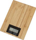 Platinet omega omega digitale weegschaal keuken - incl. batterijen- tot 5 kg - precisie keukenweegschaal - lcd display - bamboe